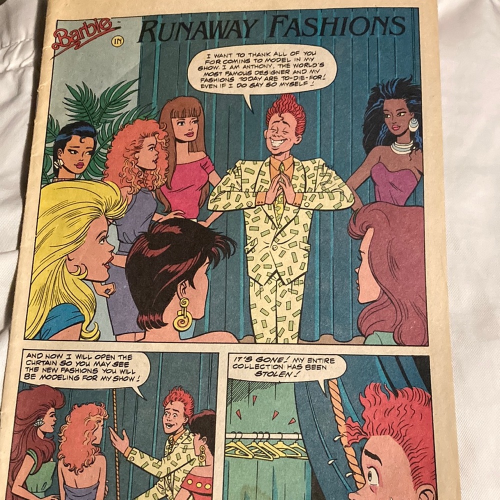 BARBIE FASHION COMICBOOK, cover missing, #3 March?   $12